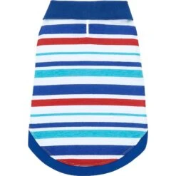 Frisco Striped Dog & Cat Polo Shirt, Red & Blue -Cat Supplies Sale 153590 PT3. AC SS1800 V1624902157