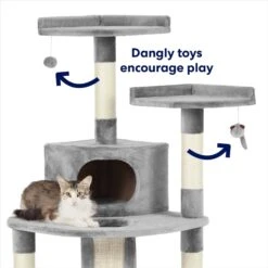 Frisco 48-in Faux Fur Cat Tree & Condo -Cat Supplies Sale 163748 PT2. AC SS1800 V1667227026
