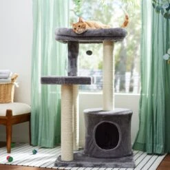 Featured Products 9 Frisco 42-in Heavy Duty Faux Fur Cat Tree & Condo