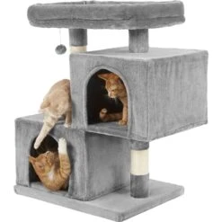 Frisco 33-in Faux Fur Cat Tree & Condo -Cat Supplies Sale 180389 PT4. AC SS1800 V1584453144