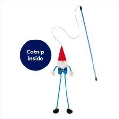 Frisco Gnome Teaser Wand Cat Toy With Catnip -Cat Supplies Sale 204545 PT2. AC SS1800 V1686579199