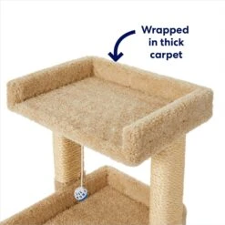 Frisco 32-in Real Carpet Wooden Cat Tree With Toy 7 Frisco 32-in Real Carpet Wooden Cat Tree With Toy -Cat Supplies Sale 208920 PT2. AC SS1800 V1667228691