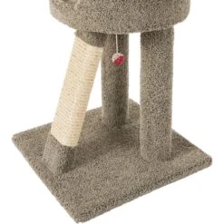 Frisco 24-in Real Carpet Cat Scratching Perch With Toy -Cat Supplies Sale 208960 PT4. AC SS1800 V1589221657