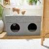 Frisco Double Cube Stackable And Collapsible Cat Condo