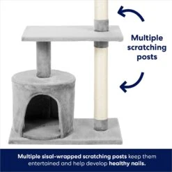 Frisco 38-in Cat Tree With Condo, Top Perch & Toy -Cat Supplies Sale 214377 PT3. AC SS1800 V1667227088