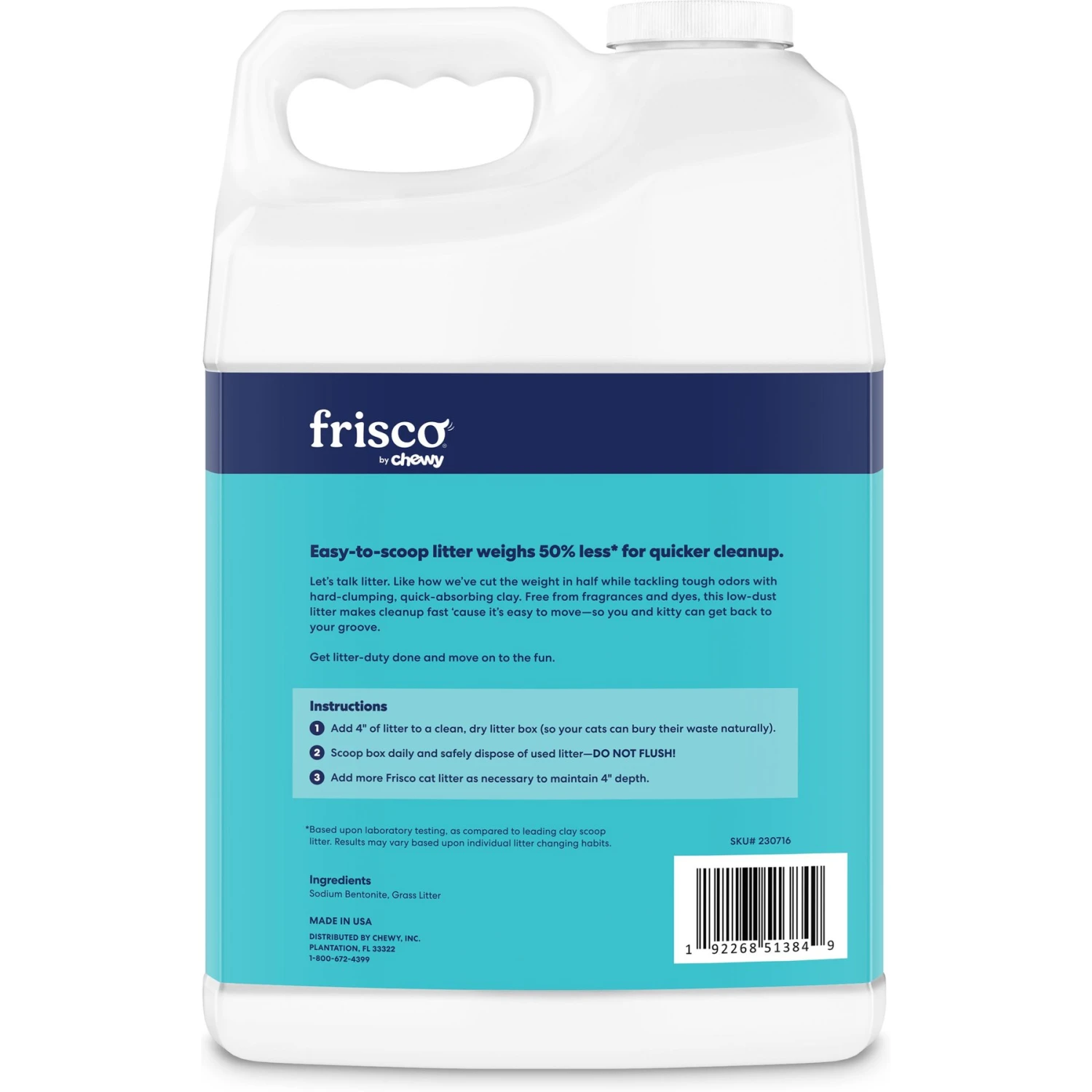 Frisco Lightweight Unscented Clumping Cat Litter 3 Frisco Lightweight Unscented Clumping Cat Litter - Image 3