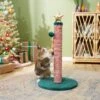 Frisco Holiday 29.5-in Candy Cane Sisal Cat Scratching Post With Toy