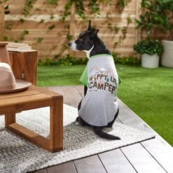 Frisco Happy Lil' Camper Dog & Cat T-Shirt -Cat Supplies Sale 248789 PT7. AC SS1800 V1613670226