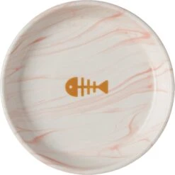 Frisco Marble Design Non-skid Ceramic Cat Dish -Cat Supplies Sale 256127 PT4. AC SS1800 V1615320389