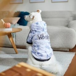 Frisco Woof Tiedye Print Dog & Cat Hoodie -Cat Supplies Sale 267986 PT8. AC SS1800 V1629758062