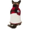 Frisco Mediumweight Red Plaid Insulated Dog & Cat Sherpa Coat