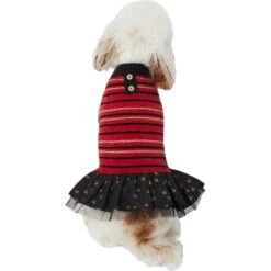 Frisco Chenille Knit Striped Dog & Cat Dress -Cat Supplies Sale 268668 PT2. AC SS1800 V1637652393