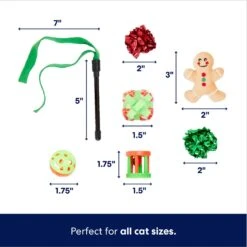 Frisco Holiday Festive Red Variety Pack Gift Box Cat Toy With Catnip, 14 Count -Cat Supplies Sale 287305 PT1. AC SS1800 V1695043925