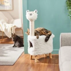Featured Products 1 Frisco Animal Series Cat Condo, Llama