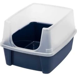 Frisco Plastic Litter Scooper With Caddy & IRIS USA Open Top Litter Box With Scatter Shield -Cat Supplies Sale 298166 PT3. AC SS1800 V1623201749