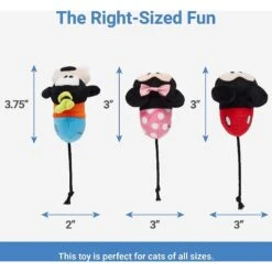 Disney Mickey & Friends Plush Mice Cat Toy With Catnip, 3 Count & Disney Mickey Mouse Plush Kicker Cat Toy With Catnip -Cat Supplies Sale 302344 PT2. AC SS1800 V1623035244