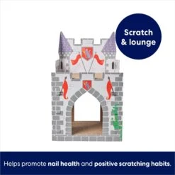 Frisco Castle Cardboard Cat House, 2-Story -Cat Supplies Sale 308822 PT2. AC SS1800 V1689354927