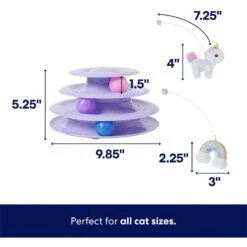 Frisco Unicorn & Rainbow Cat Tracks Cat Toy With Catnip -Cat Supplies Sale 308891 PT1. AC SS1800 V1695760990