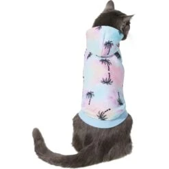 Frisco Palm Tree Dog & Cat Hoodie -Cat Supplies Sale 312241 PT2. AC SS1800 V1644881952