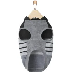 Frisco Gray Striped Dog & Cat Hoodie -Cat Supplies Sale 317305 PT5. AC SS1800 V1646432211