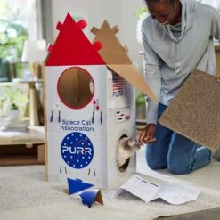 Frisco Spaceship Cardboard Cat House, 2-Story 9 Frisco Spaceship Cardboard Cat House, 2-Story -Cat Supplies Sale 317721 PT3. AC SS1800 V1688677248