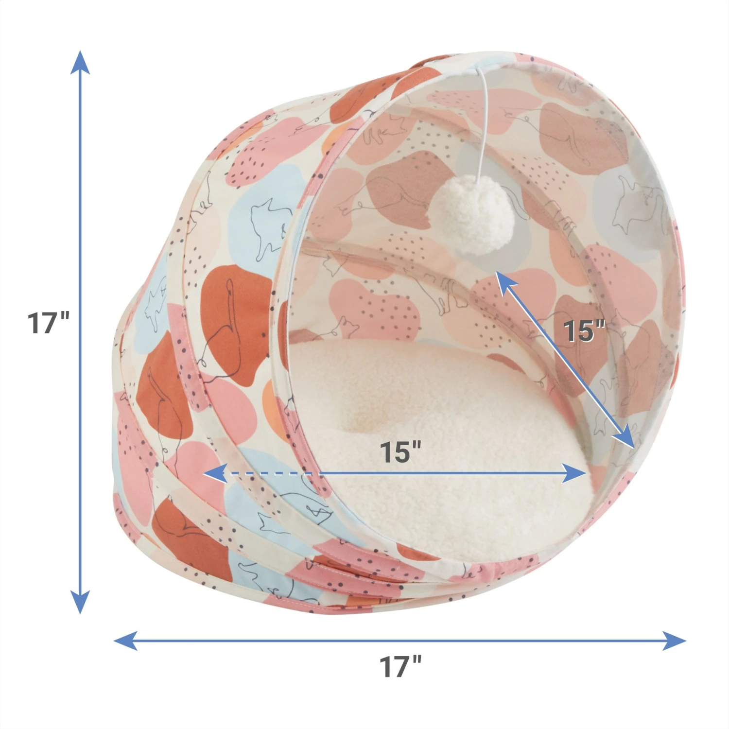 Frisco Foldable Canopy Cat Bed 2 Frisco Foldable Canopy Cat Bed - Image 2