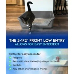 Shirley K's Senior Cat Litter Box, X-Large -Cat Supplies Sale 347408 PT7. AC SS1800 V1679682948