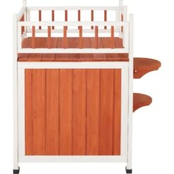 Frisco Outdoor Wooden Cat House With Elevated Balcony Steps -Cat Supplies Sale 360998 PT2. AC SS1800 V1657828189