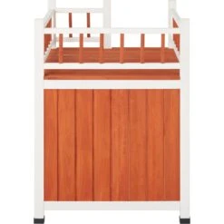 Frisco Outdoor Wooden Cat House With Elevated Balcony Steps -Cat Supplies Sale 360998 PT3. AC SS1800 V1657828422