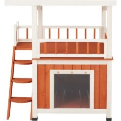 Frisco Outdoor Wooden Cat House With Balcony & Step Ladder 11 Frisco Outdoor Wooden Cat House With Balcony & Step Ladder -Cat Supplies Sale 361012 PT4. AC SS1800 V1657831794