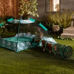 Frisco Mesh Outdoor Pop-up Cat Playpen Tent & Tunnel 14 Frisco Mesh Outdoor Pop-up Cat Playpen Tent & Tunnel -Cat Supplies Sale 371209 PT6. AC SS1800 V1663094504