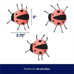 Frisco Spring Potted Plant And Ladybugs Interactive Plush Cat Toy With Catnip -Cat Supplies Sale 541542 PT2. AC SS1800 V1672780518