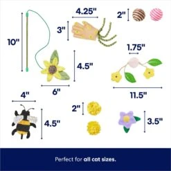 Frisco Spring Plush, Teaser, Ball & Tunnel Variety Pack Cat Toy With Catnip, 10 Count 7 Frisco Spring Plush, Teaser, Ball & Tunnel Variety Pack Cat Toy With Catnip, 10 Count -Cat Supplies Sale 541590 PT2. AC SS1800 V1672936931