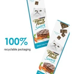 Fancy Feast Savory Cravings Beef & Crab Flavor Limited Ingredient Soft Cat Treats 17 Fancy Feast Savory Cravings Beef & Crab Flavor Limited Ingredient Soft Cat Treats -Cat Supplies Sale 658486 PT8. AC SS1800 V1664314160