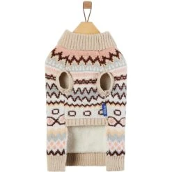 Frisco Sherpa Lined Fairisle Dog & Cat Sweater -Cat Supplies Sale 718422 PT4. AC SS1800 V1692978165