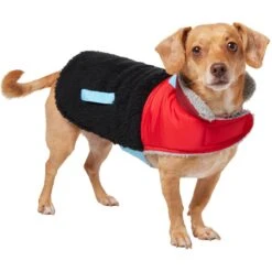Frisco Medium Weight Retro Colorblock Mixed Media Dog & Cat Coat -Cat Supplies Sale 719462 PT2. AC SS1800 V1703184629