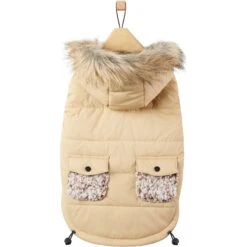 Frisco Heavy Weight Matte Quilted Dog & Cat Parka With Cozy Fleece Lining -Cat Supplies Sale 719654 PT3. AC SS1800 V1692978908