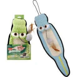 Frisco Natural Catnip & Hartz Cattraction Silver Vine & Catnip Gator Cat Scratcher Toy, Color Varies -Cat Supplies Sale 737470 PT5. AC SS1800 V1683212076