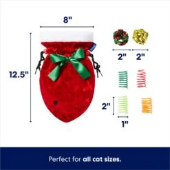 Frisco Holiday Cozy Christmas Sack Variety Pack Cat Toy With Catnip -Cat Supplies Sale 740054 PT1. AC SS1800 V1695043915