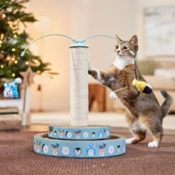 Frisco Holiday Arctic Friends Interactive Scratcher Cat Toy With Catnip -Cat Supplies Sale 740118 PT3. AC SS1800 V1695045711