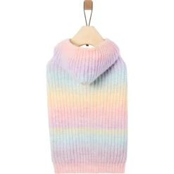 Frisco Soft Multi Stripe Ombre Dog & Cat Hooded Sweater -Cat Supplies Sale 742838 PT3. AC SS1800 V1693233982