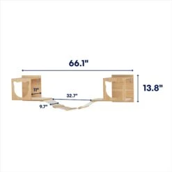 Frisco Cushioned Wall Mounted Cat Wall Shelf & Frisco Cat Silhouette With Bridge Wall Mounted Cat Wall Shelves -Cat Supplies Sale 785550 PT7. AC SS1800 V1677600275