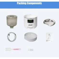 Bueteka Smart Feed Automatic Programmable Anti-Jamming Food Design Timed Cat Feeder, 4-lit -Cat Supplies Sale 815886 PT8. AC SS1800 V1685648727