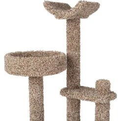 Frisco 64-in Real Carpet Wooden Cat Tree And Condo -Cat Supplies Sale 914950 PT3. AC SS1800 V1697733163