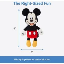 Disney Mickey Mouse Plush Kicker Cat Toy With Catnip + 3 Items -Cat Supplies Sale 929462 PT2. AC SS1800 V1690897396