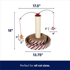 Frisco Holiday Santa Hat & Mistletoe Cat Tracks Cat Toy & Frisco Holiday Gingerbread Interactive Cat Scratcher Cat Toy With Catnip -Cat Supplies Sale 986246 PT6. AC SS1800 V1698258116